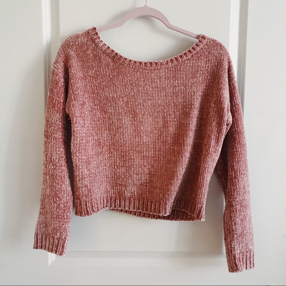 Missguided Sweaters - Missguided Pink Chenille Sweater